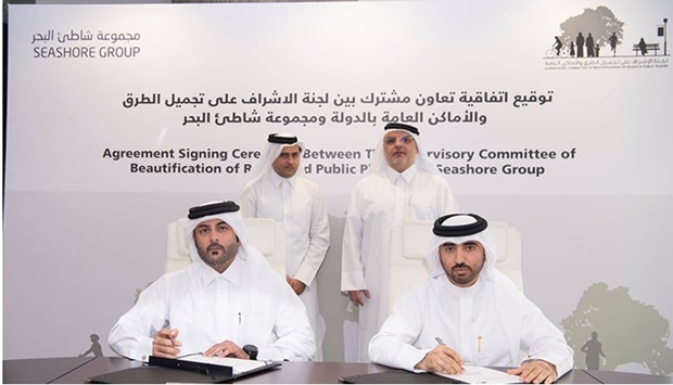 Ashghal, Seashore Group sign pact to enhance beautification works